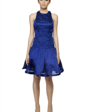 blue dress front
