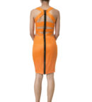'Sunset' Apricot Dress