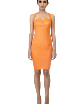 'Sunset' Apricot Dress